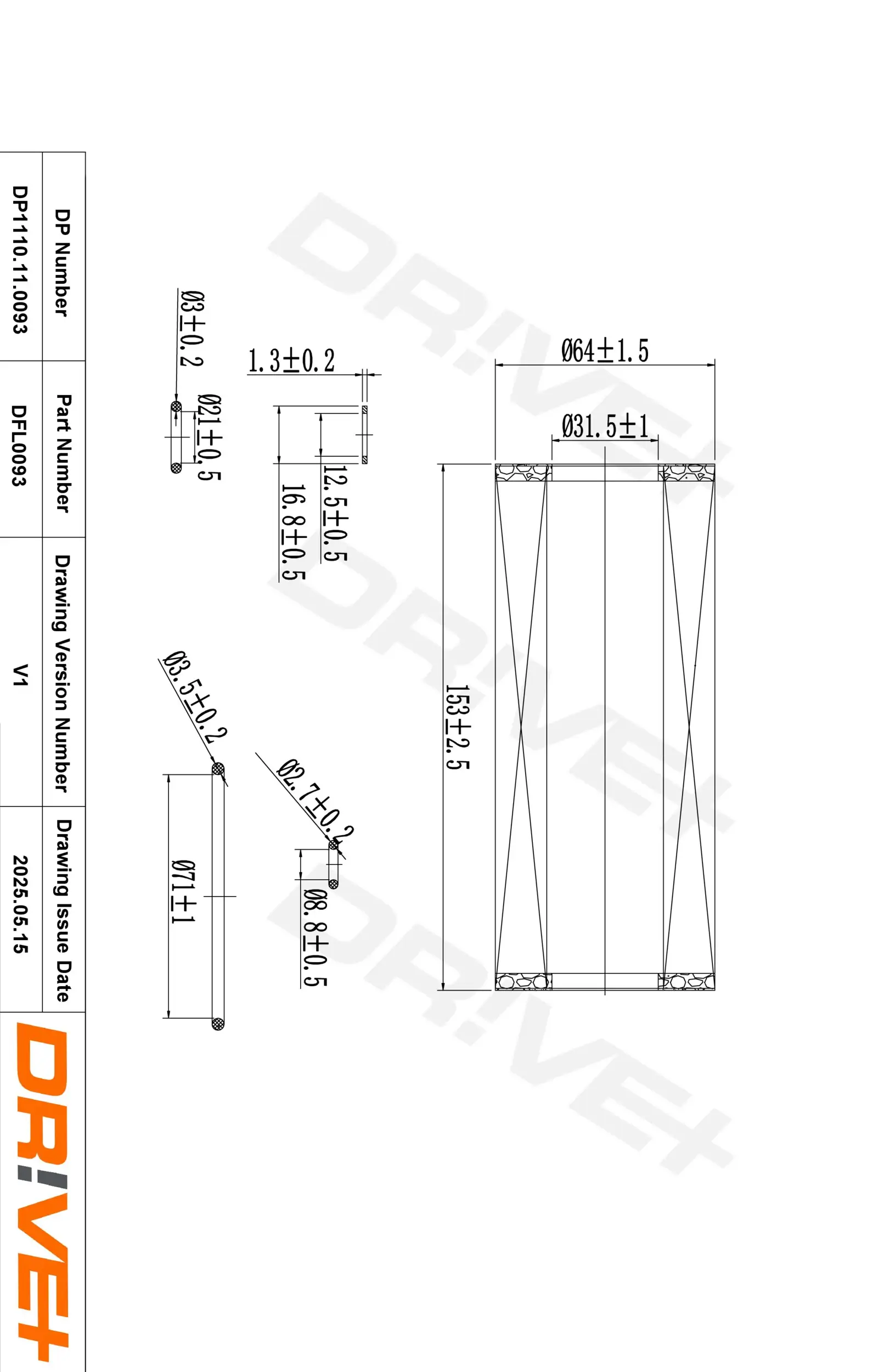 Ölfilter Dr!ve+ DP1110.11.0093