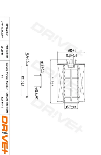 Ölfilter Dr!ve+ DP1110.11.0097 Bild Ölfilter Dr!ve+ DP1110.11.0097