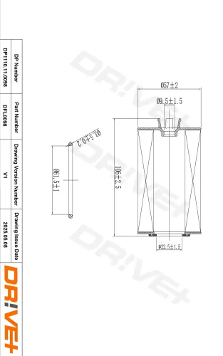 Ölfilter Dr!ve+ DP1110.11.0098 Bild Ölfilter Dr!ve+ DP1110.11.0098