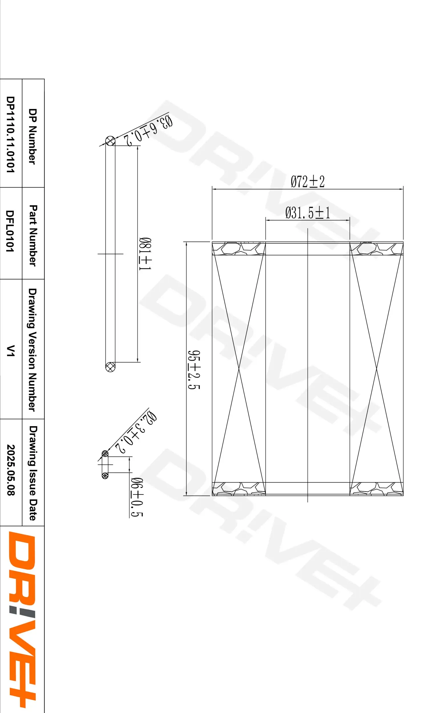 Ölfilter Dr!ve+ DP1110.11.0101