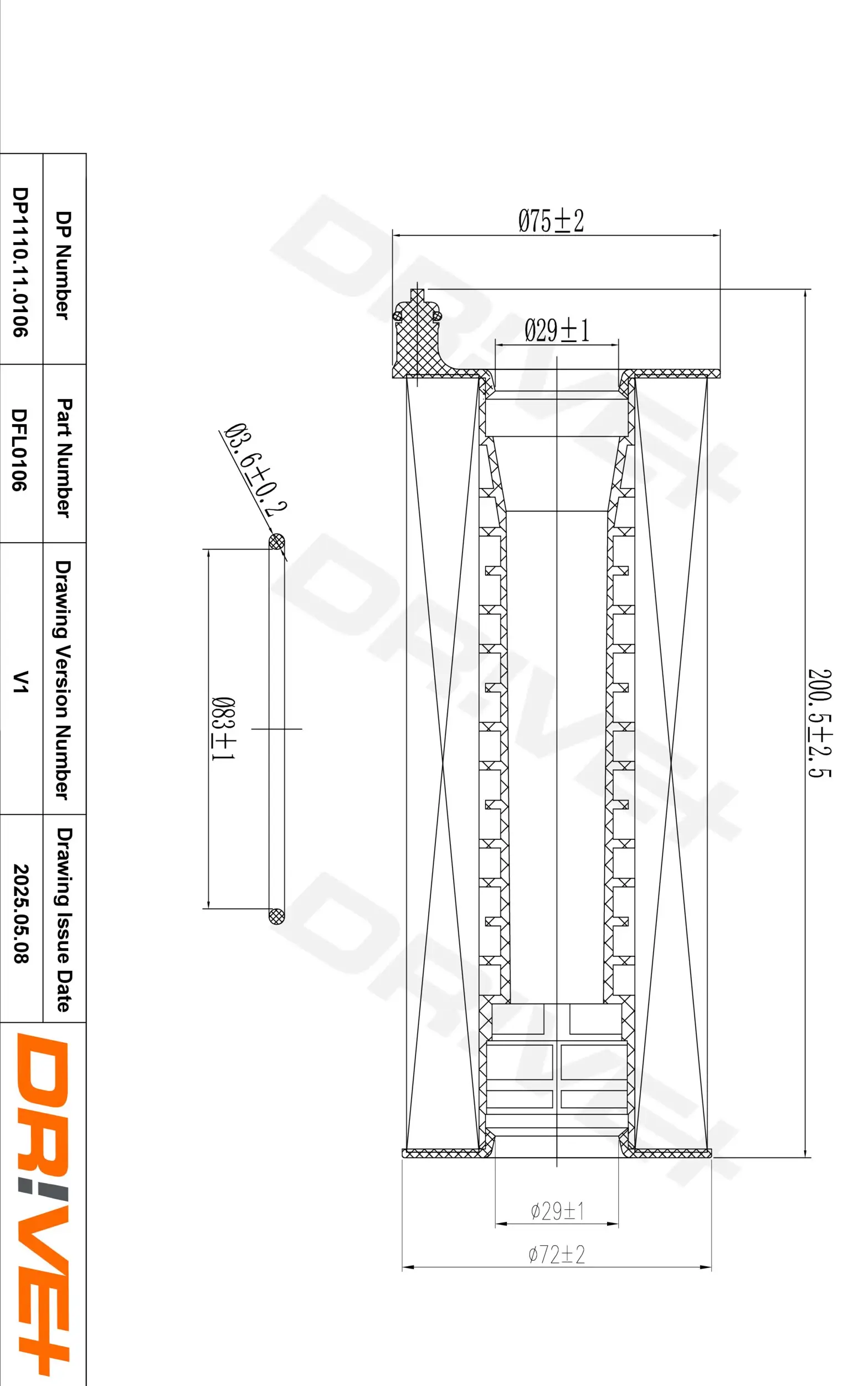 Ölfilter Dr!ve+ DP1110.11.0106