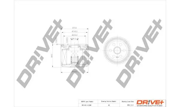 Ölfilter Dr!ve+ DP1110.11.0109