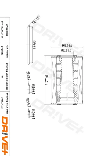 Ölfilter Dr!ve+ DP1110.11.0117 Bild Ölfilter Dr!ve+ DP1110.11.0117
