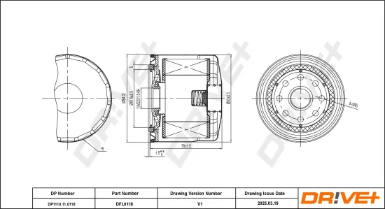 Ölfilter Dr!ve+ DP1110.11.0118 Bild Ölfilter Dr!ve+ DP1110.11.0118