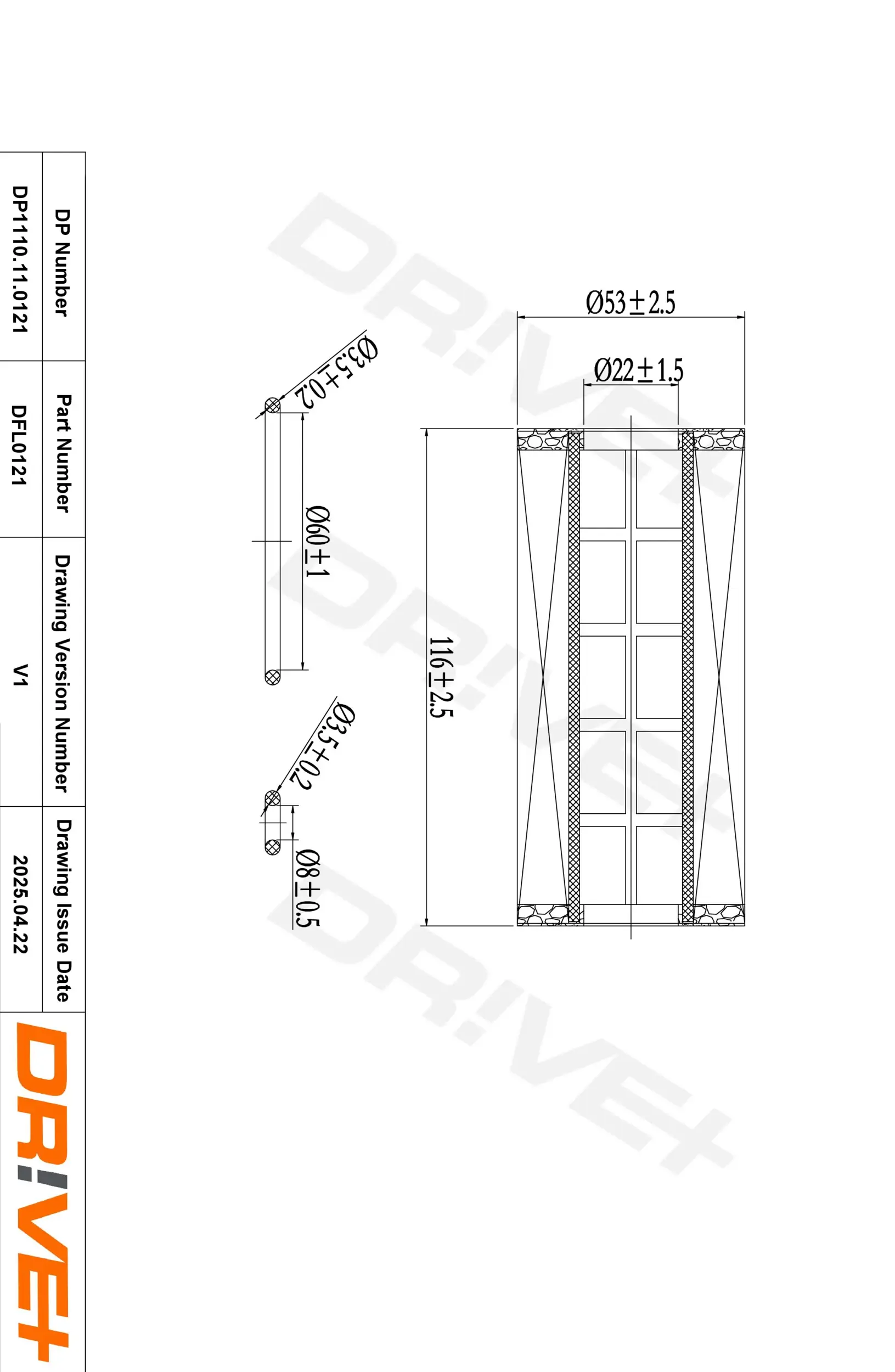 Ölfilter Dr!ve+ DP1110.11.0121