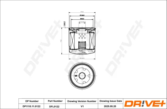 Ölfilter Dr!ve+ DP1110.11.0122 Bild Ölfilter Dr!ve+ DP1110.11.0122