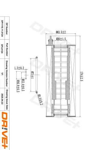 Ölfilter Dr!ve+ DP1110.11.0124 Bild Ölfilter Dr!ve+ DP1110.11.0124