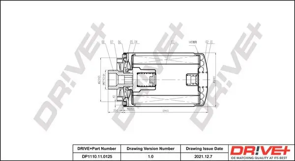 Ölfilter Dr!ve+ DP1110.11.0125