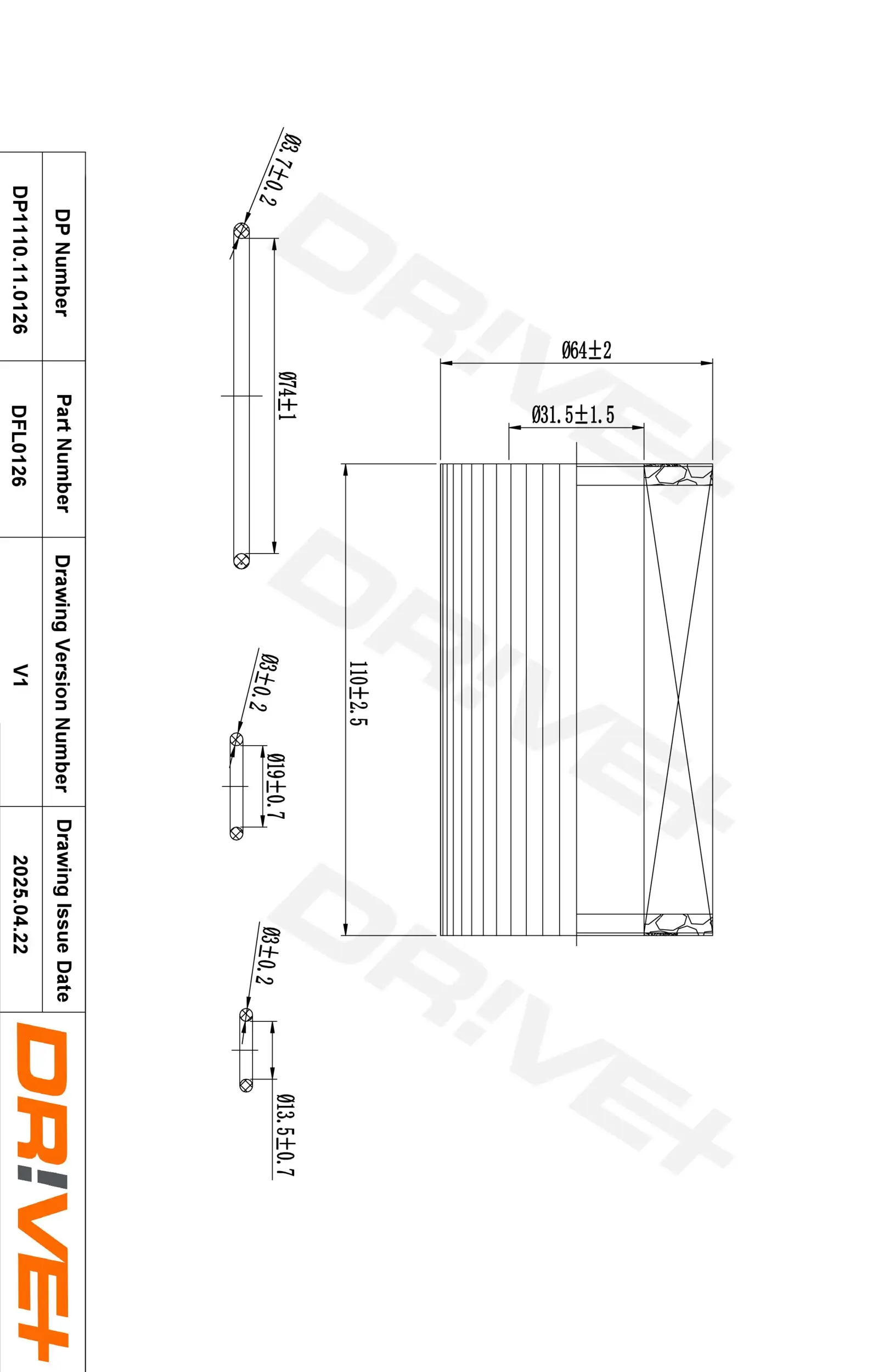 Ölfilter Dr!ve+ DP1110.11.0126