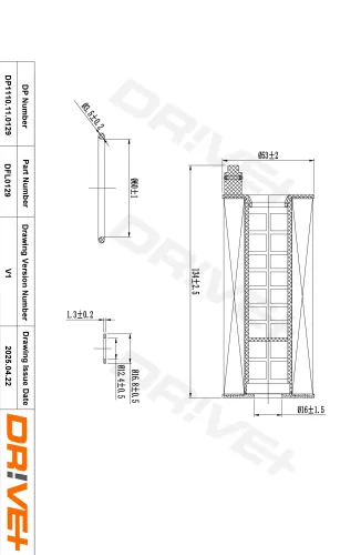 Ölfilter Dr!ve+ DP1110.11.0129 Bild Ölfilter Dr!ve+ DP1110.11.0129