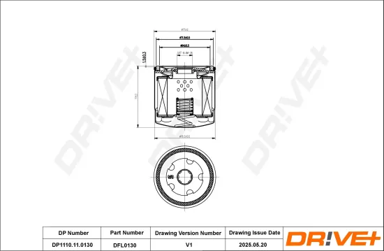 Ölfilter Dr!ve+ DP1110.11.0130 Bild Ölfilter Dr!ve+ DP1110.11.0130