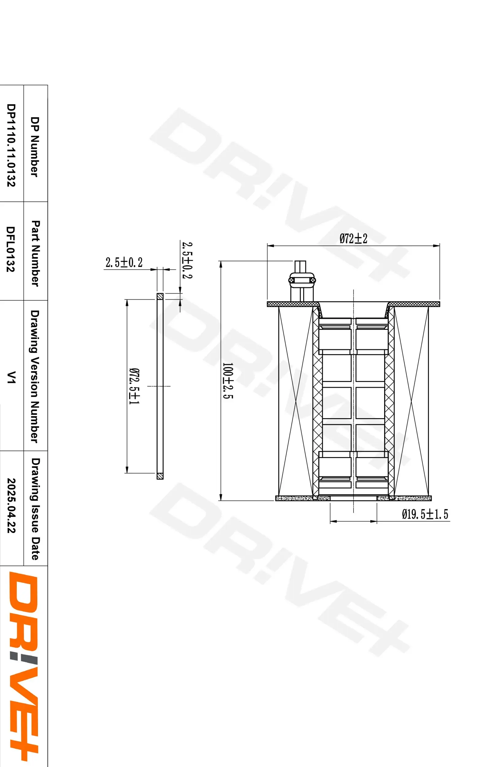 Ölfilter Dr!ve+ DP1110.11.0132