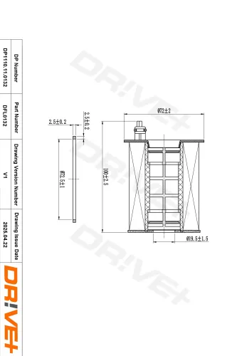 Ölfilter Dr!ve+ DP1110.11.0132 Bild Ölfilter Dr!ve+ DP1110.11.0132