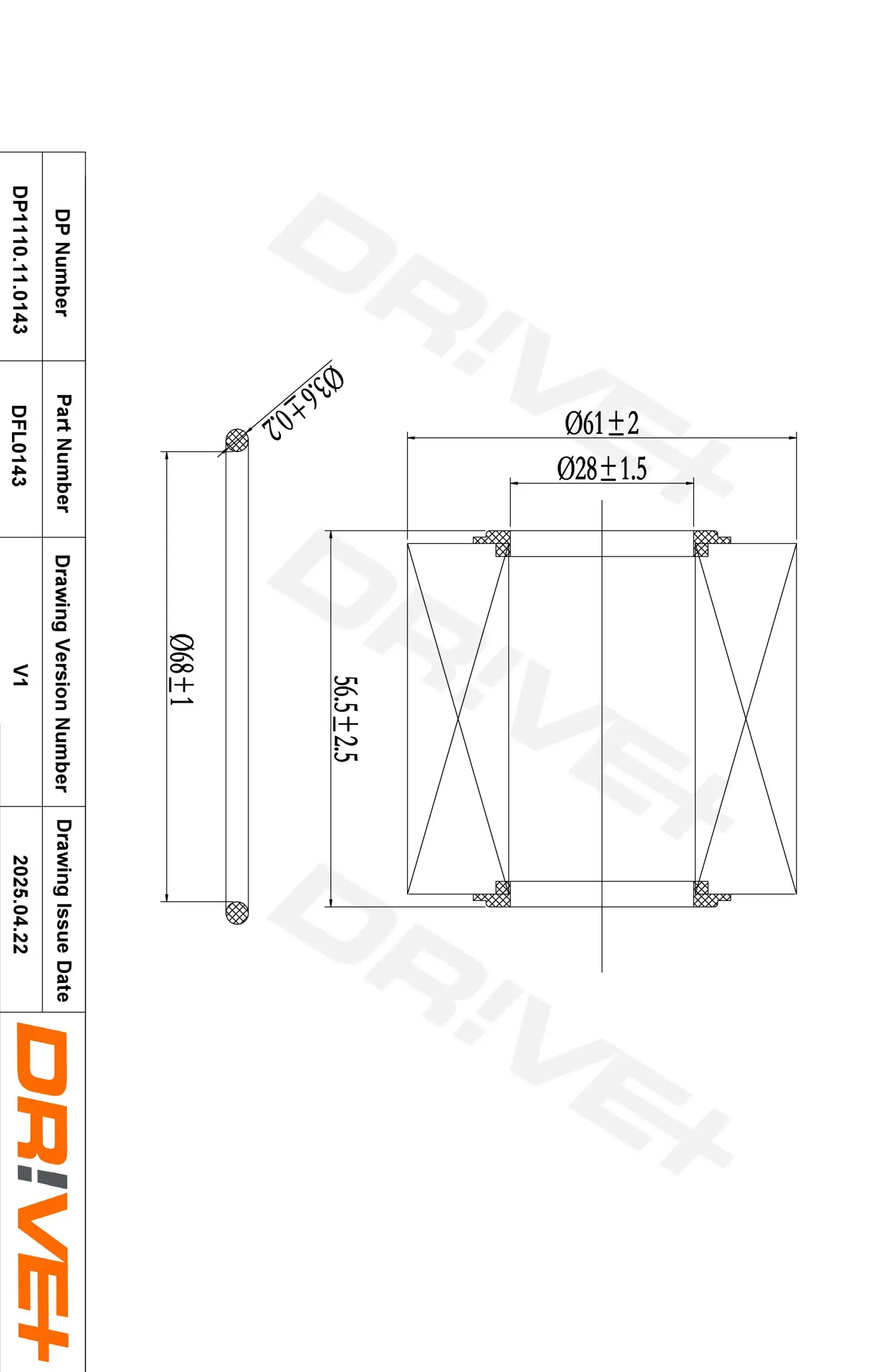 Ölfilter Dr!ve+ DP1110.11.0143