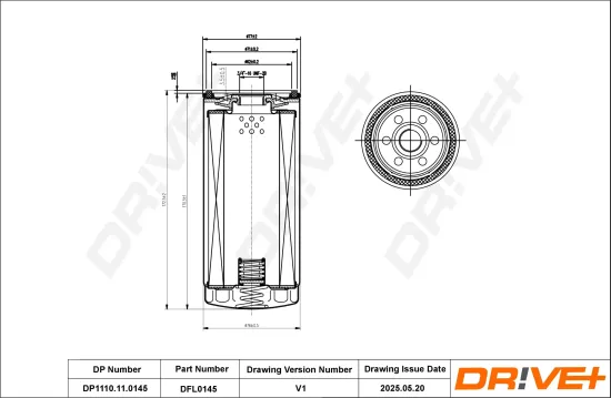 Ölfilter Dr!ve+ DP1110.11.0145 Bild Ölfilter Dr!ve+ DP1110.11.0145