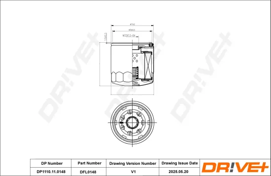 Ölfilter Dr!ve+ DP1110.11.0148 Bild Ölfilter Dr!ve+ DP1110.11.0148