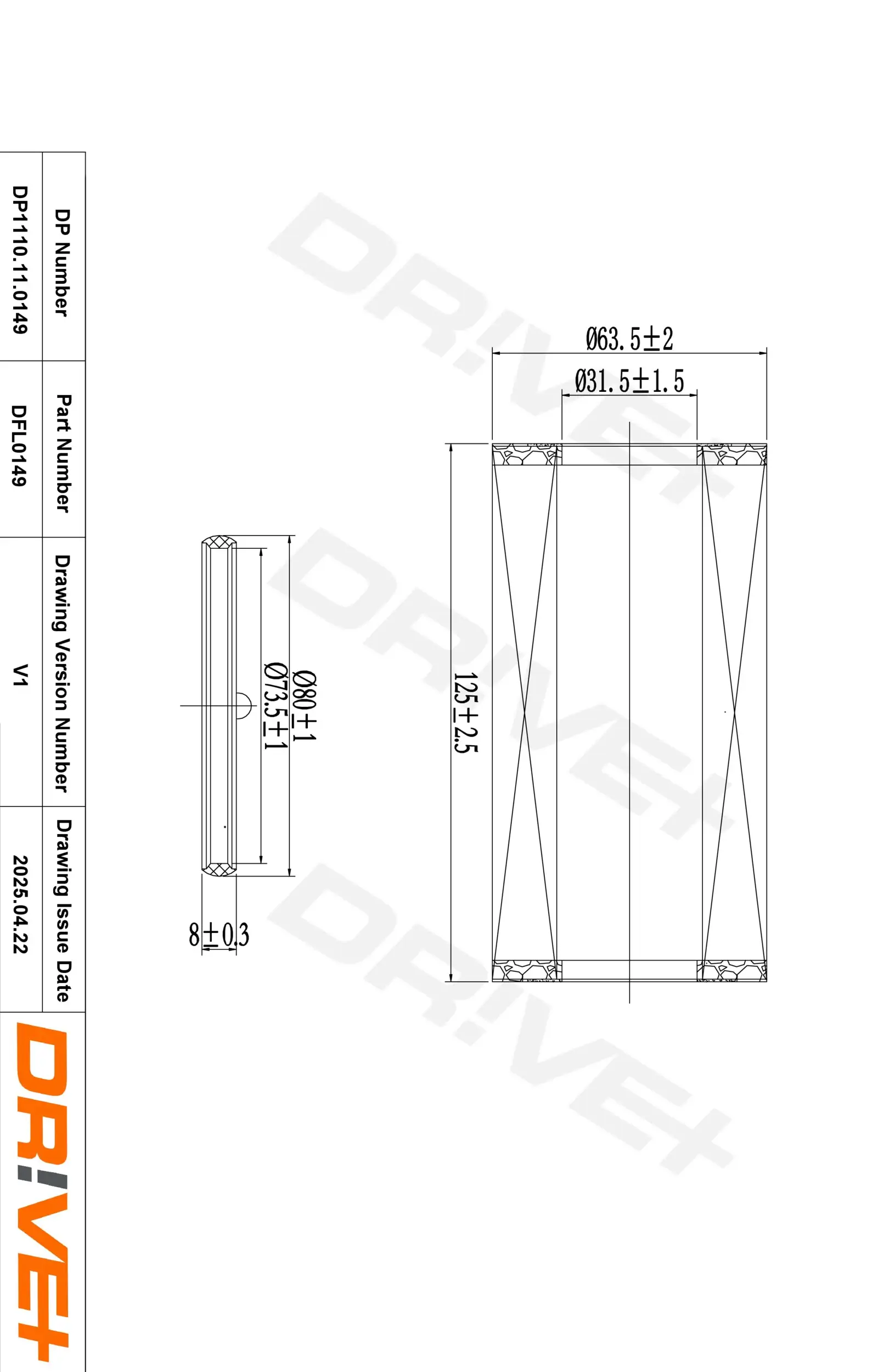 Ölfilter Dr!ve+ DP1110.11.0149