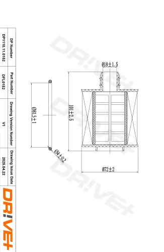 Ölfilter Dr!ve+ DP1110.11.0152 Bild Ölfilter Dr!ve+ DP1110.11.0152