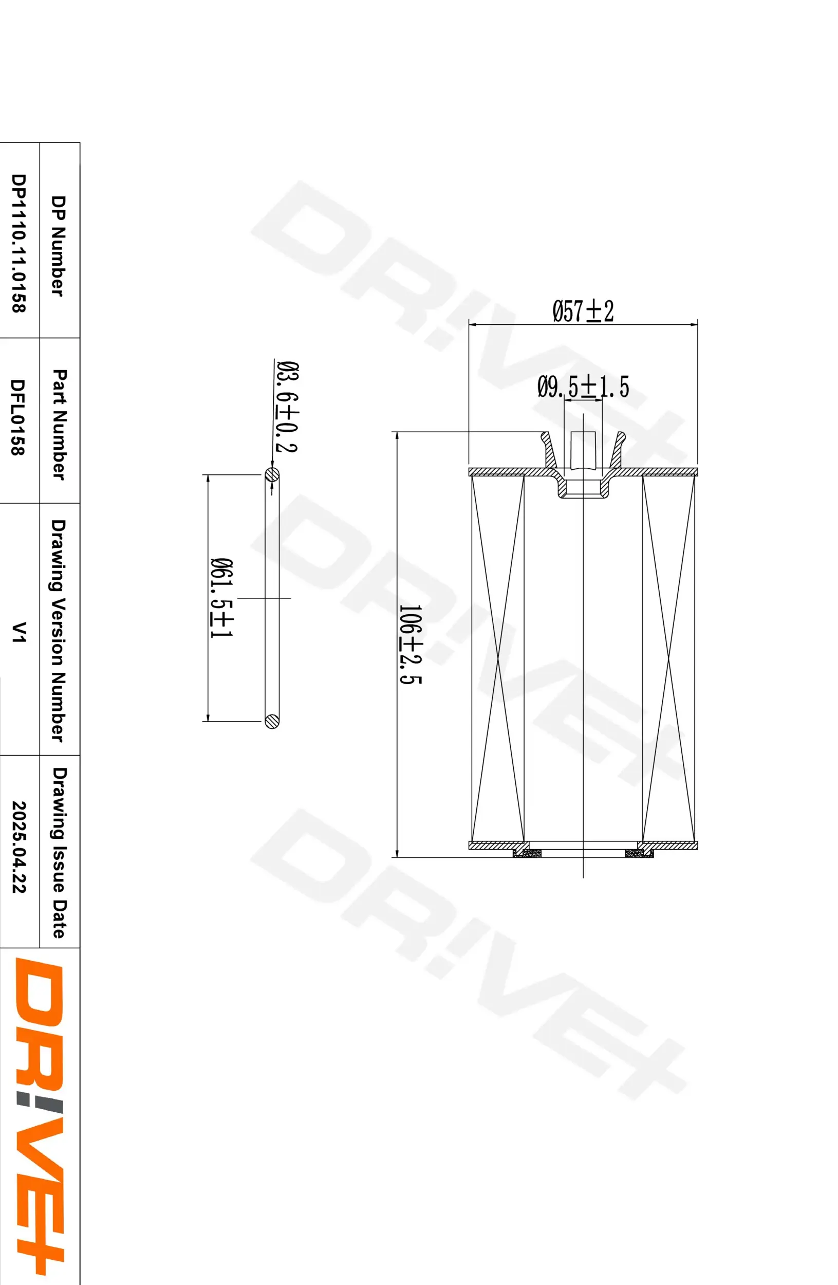 Ölfilter Dr!ve+ DP1110.11.0158