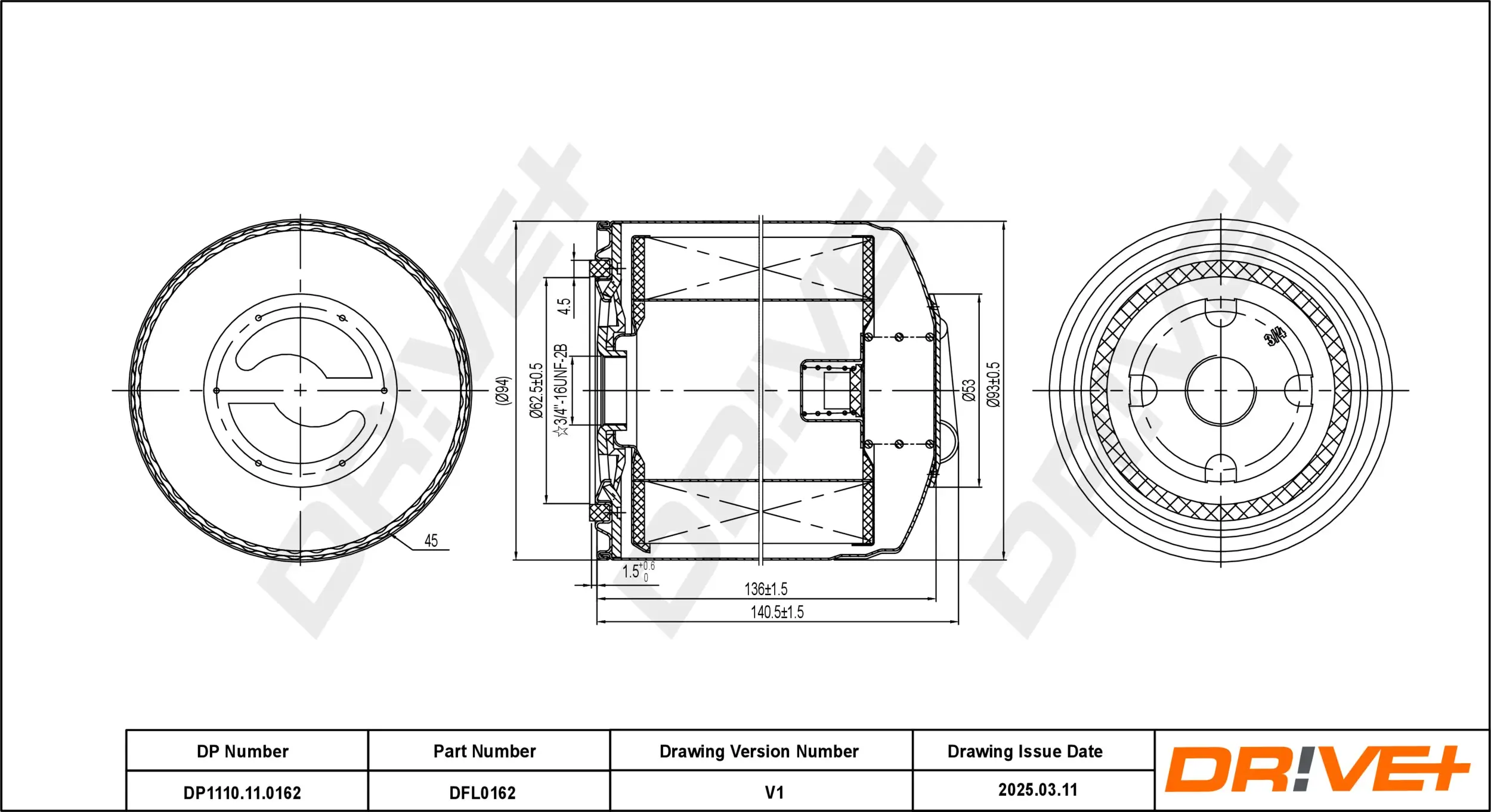 Ölfilter Dr!ve+ DP1110.11.0162