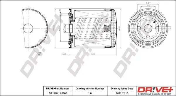 Ölfilter Dr!ve+ DP1110.11.0165