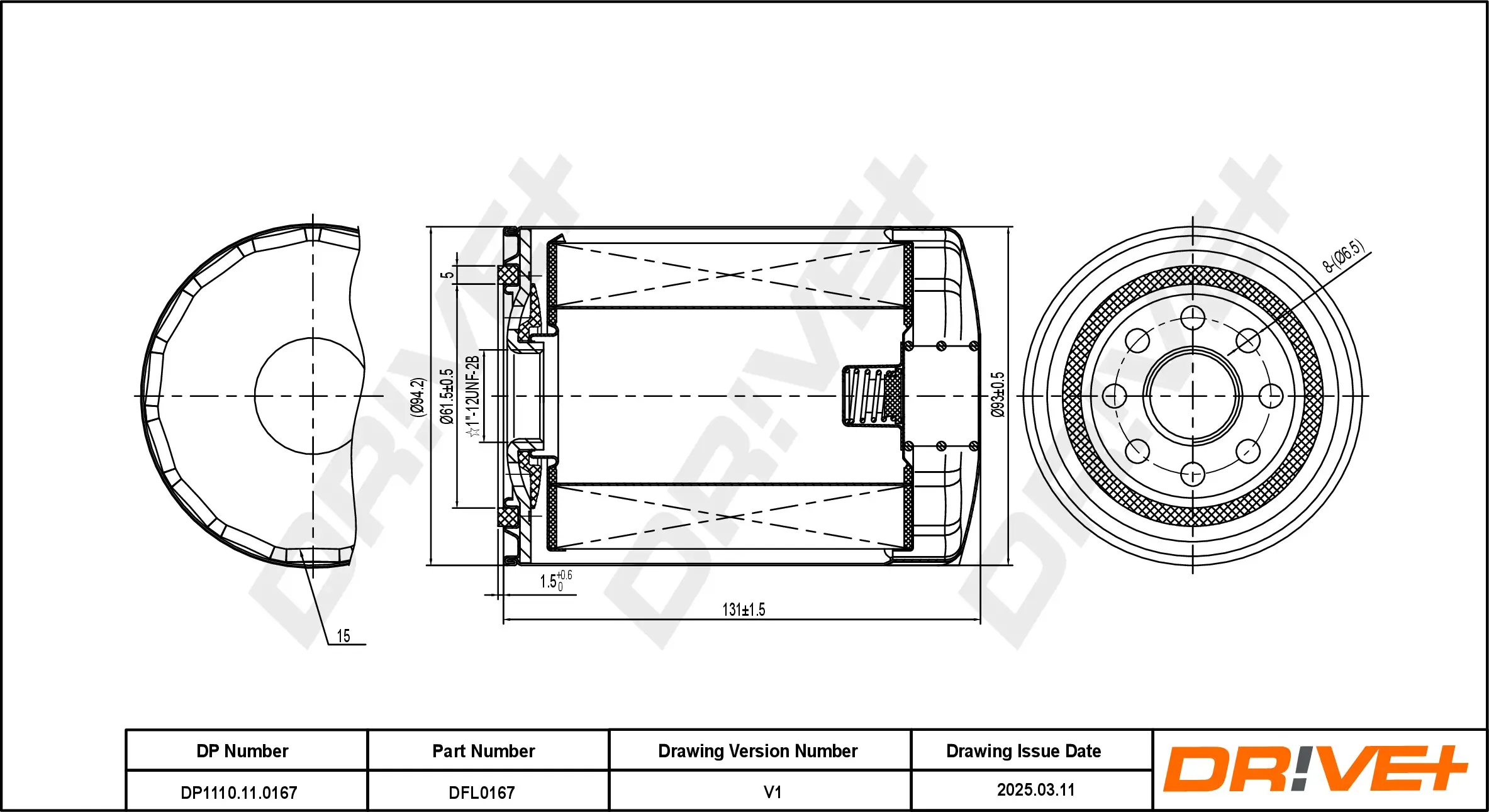 Ölfilter Dr!ve+ DP1110.11.0167