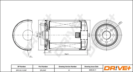 Ölfilter Dr!ve+ DP1110.11.0167 Bild Ölfilter Dr!ve+ DP1110.11.0167