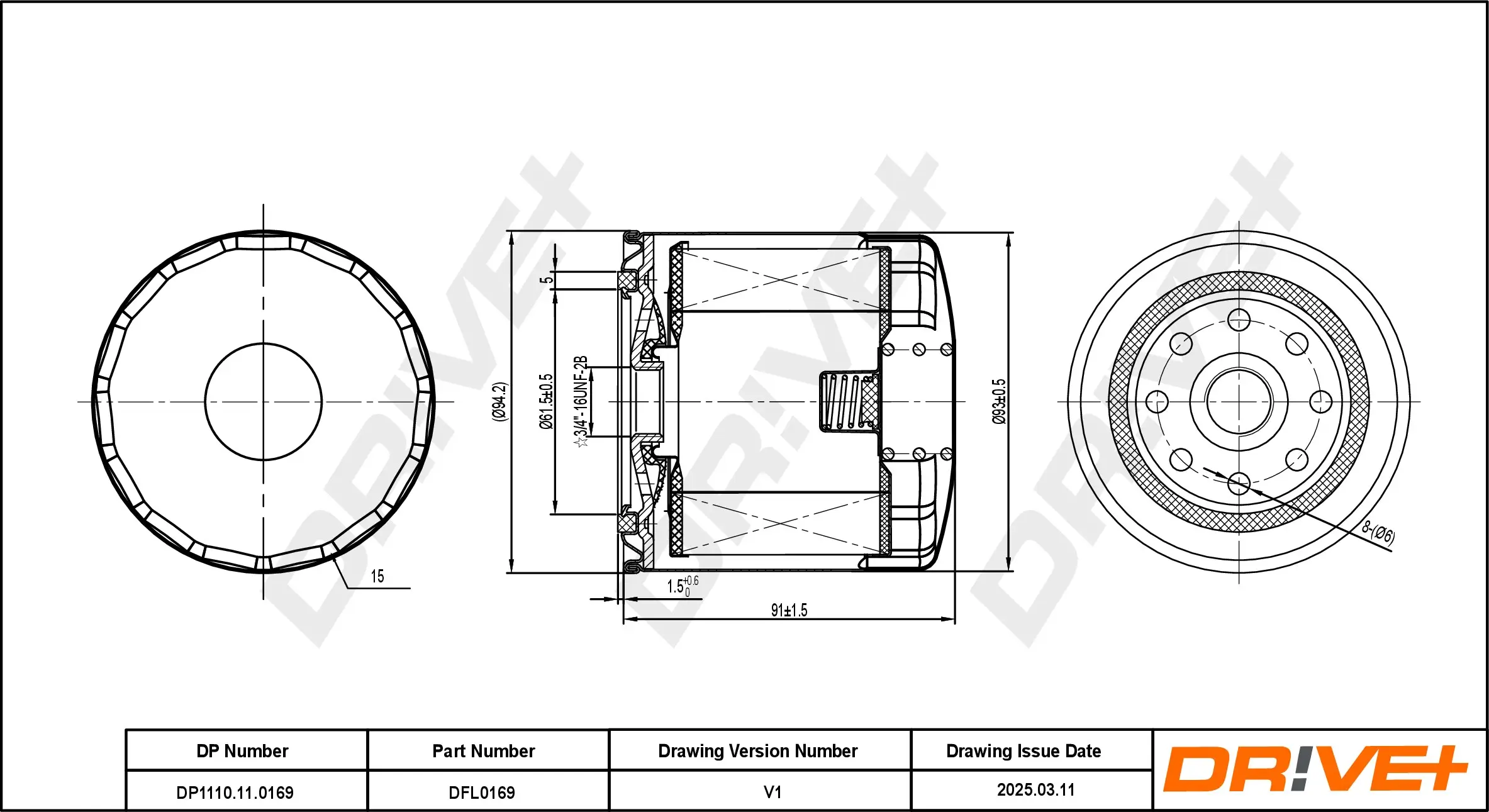 Ölfilter Dr!ve+ DP1110.11.0169