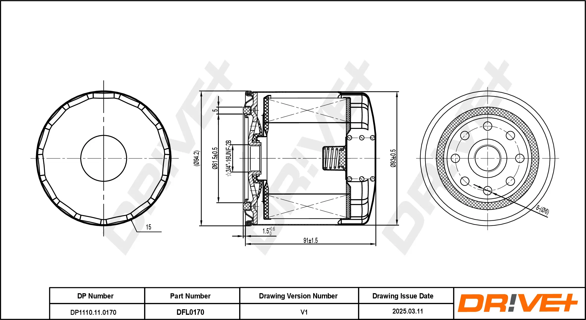 Ölfilter Dr!ve+ DP1110.11.0170