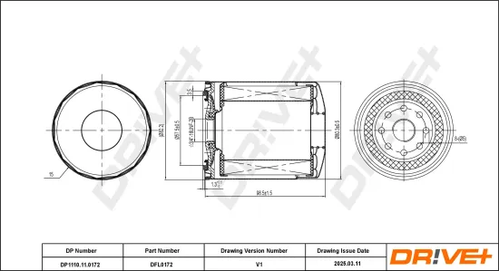 Ölfilter Dr!ve+ DP1110.11.0172 Bild Ölfilter Dr!ve+ DP1110.11.0172