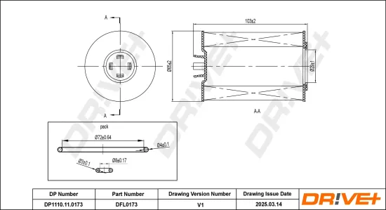 Ölfilter Dr!ve+ DP1110.11.0173 Bild Ölfilter Dr!ve+ DP1110.11.0173