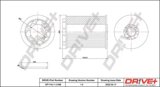 Ölfilter DR!VE+ DP1110.11.0186 Bild Ölfilter DR!VE+ DP1110.11.0186