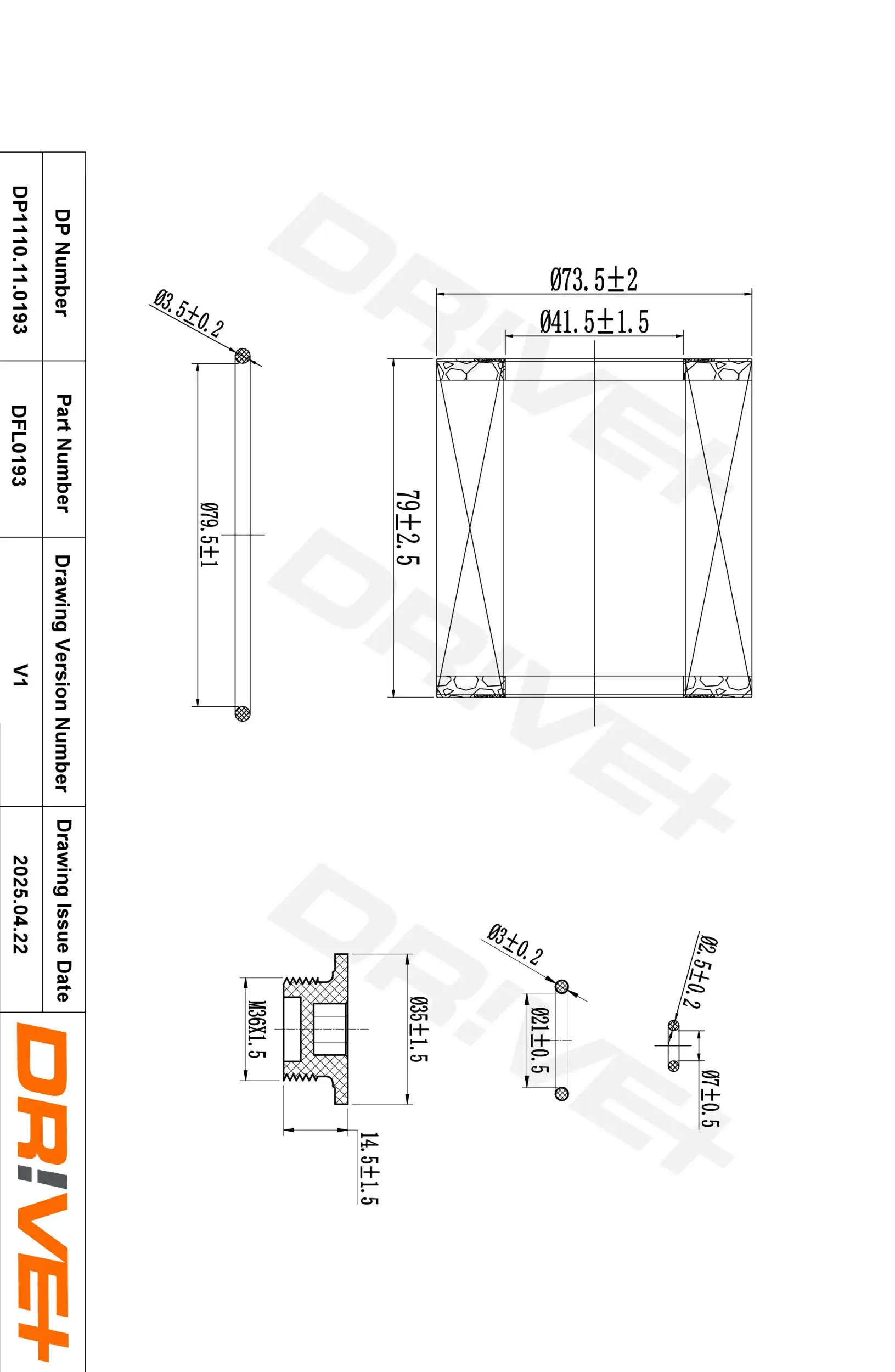 Ölfilter Dr!ve+ DP1110.11.0193