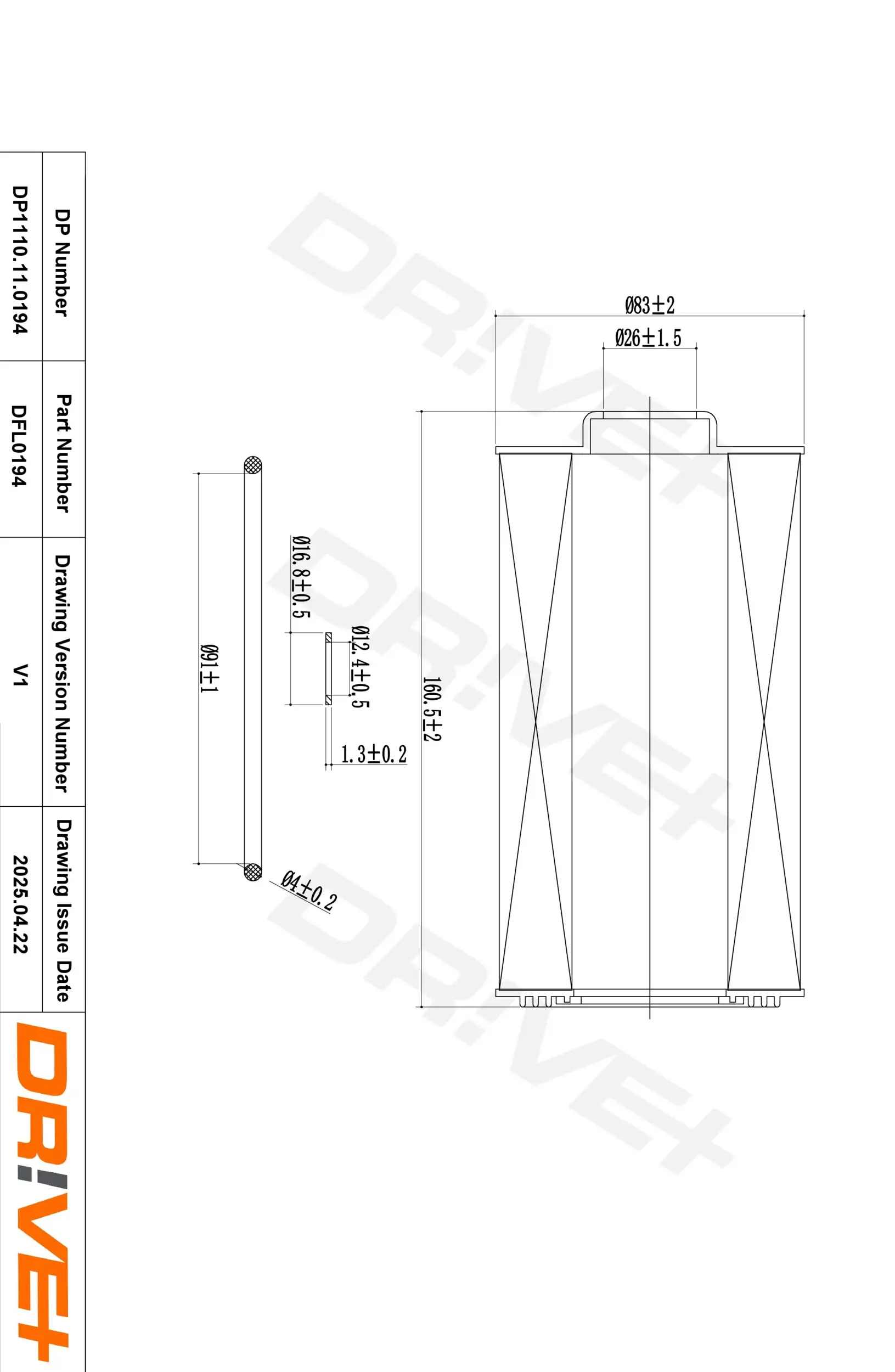 Ölfilter Dr!ve+ DP1110.11.0194