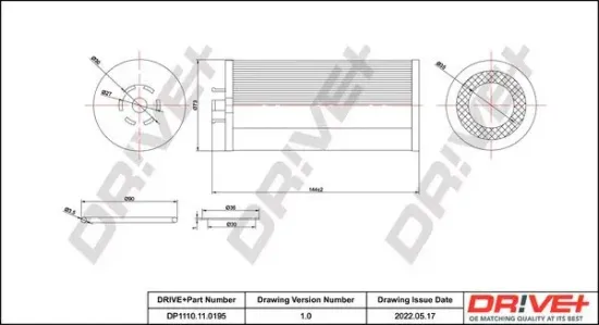 Ölfilter Dr!ve+ DP1110.11.0195 Bild Ölfilter Dr!ve+ DP1110.11.0195
