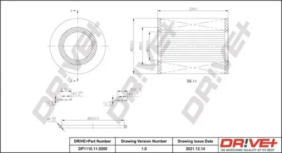 Ölfilter Dr!ve+ DP1110.11.0200 Bild Ölfilter Dr!ve+ DP1110.11.0200