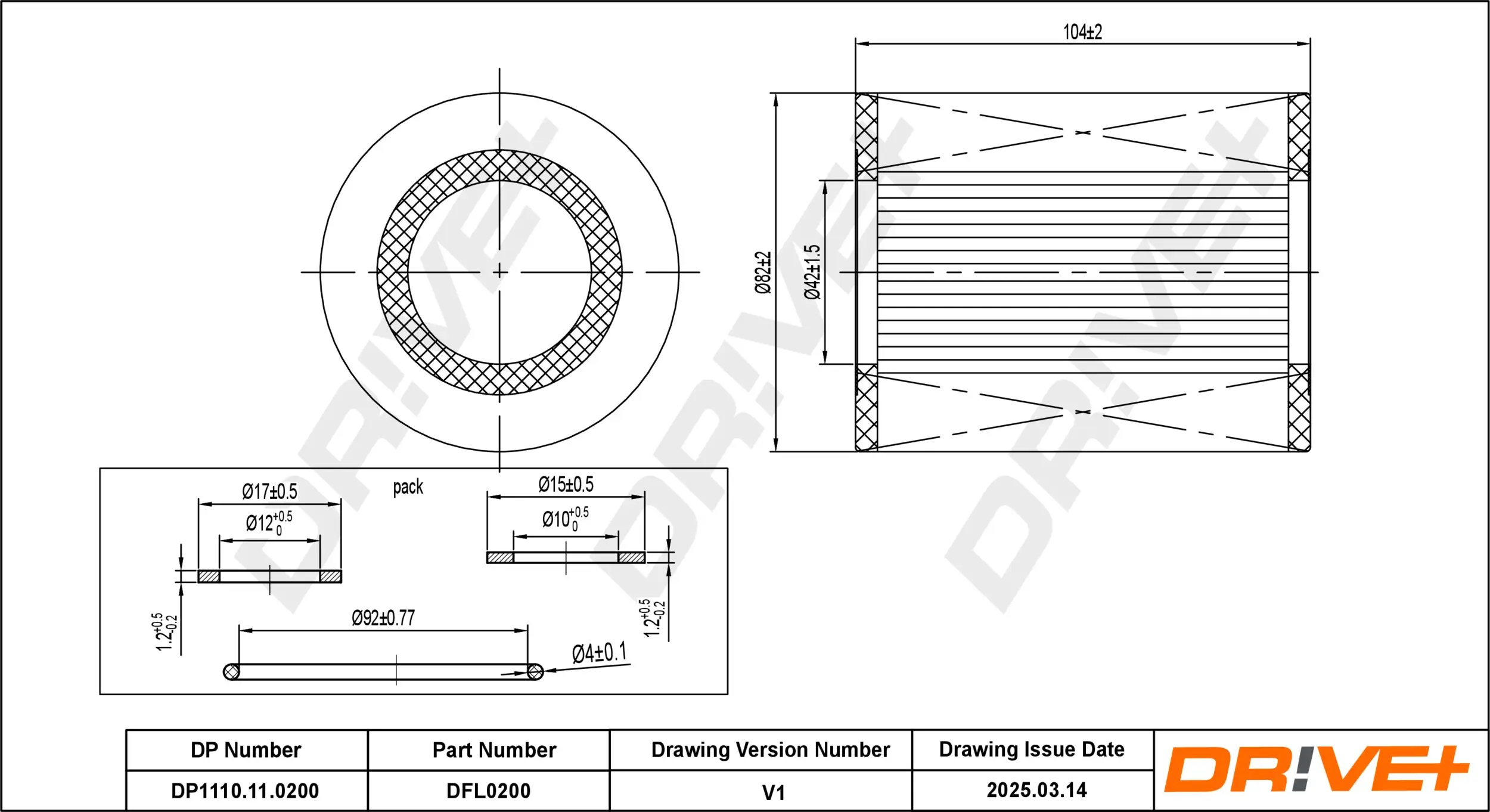Ölfilter Dr!ve+ DP1110.11.0200