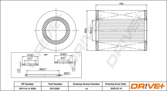 Ölfilter Dr!ve+ DP1110.11.0200 Bild Ölfilter Dr!ve+ DP1110.11.0200