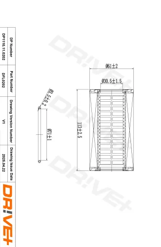 Ölfilter Dr!ve+ DP1110.11.0202 Bild Ölfilter Dr!ve+ DP1110.11.0202