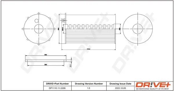 Ölfilter Dr!ve+ DP1110.11.0206