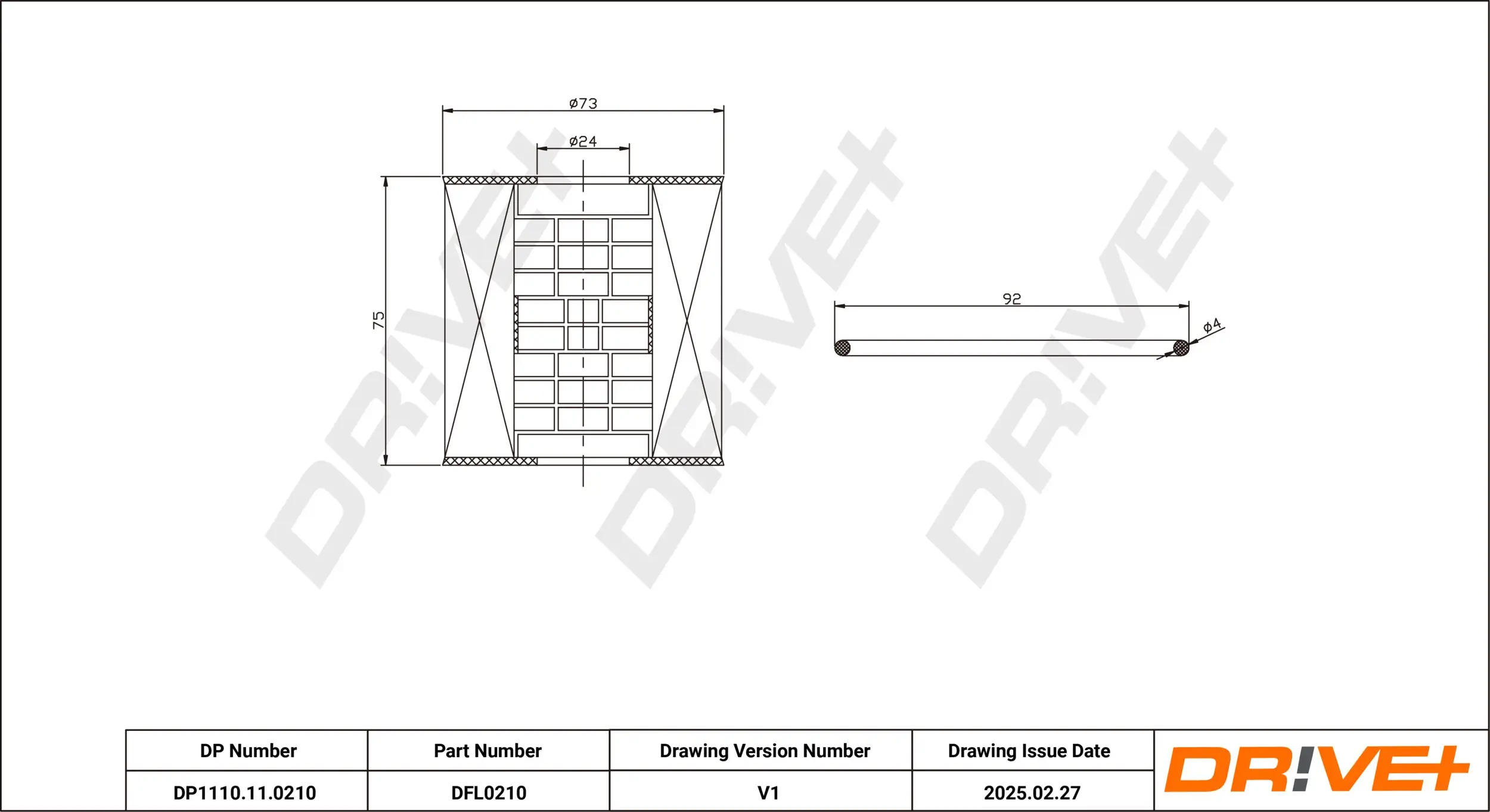 Ölfilter Dr!ve+ DP1110.11.0210