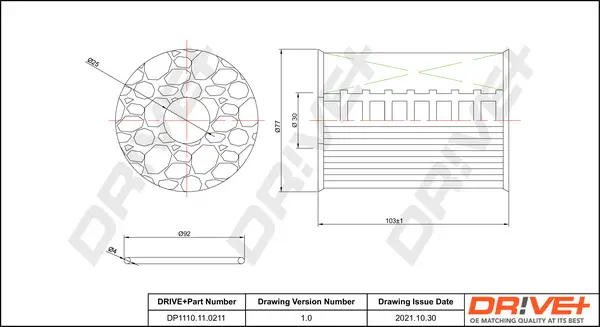 Ölfilter Dr!ve+ DP1110.11.0211
