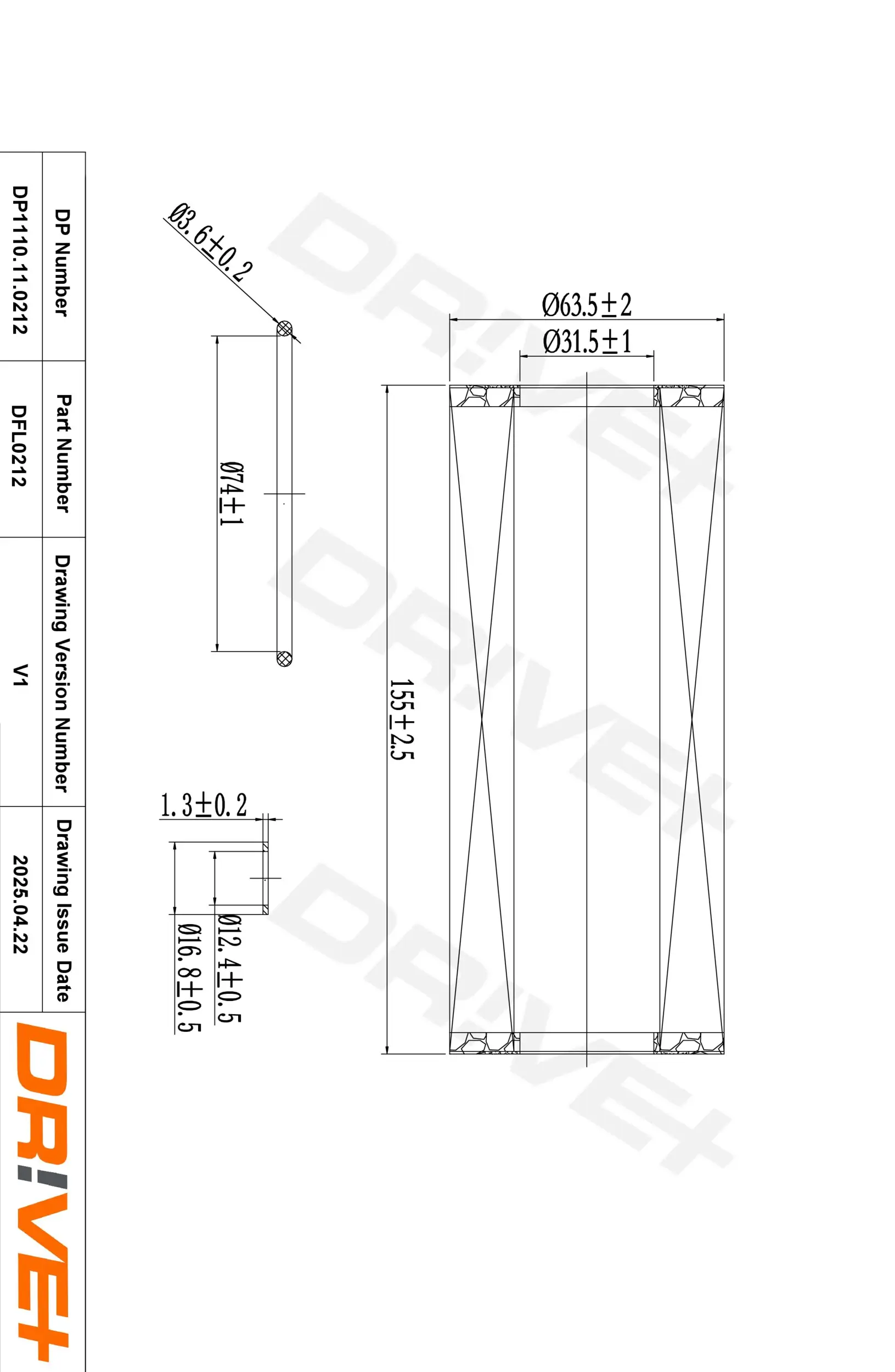 Ölfilter Dr!ve+ DP1110.11.0212