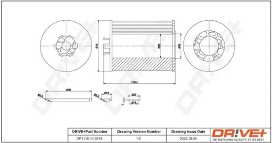 Ölfilter Dr!ve+ DP1110.11.0215 Bild Ölfilter Dr!ve+ DP1110.11.0215