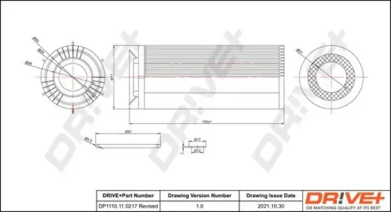 Ölfilter Dr!ve+ DP1110.11.0217 Bild Ölfilter Dr!ve+ DP1110.11.0217