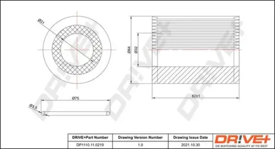 Ölfilter Dr!ve+ DP1110.11.0219 Bild Ölfilter Dr!ve+ DP1110.11.0219