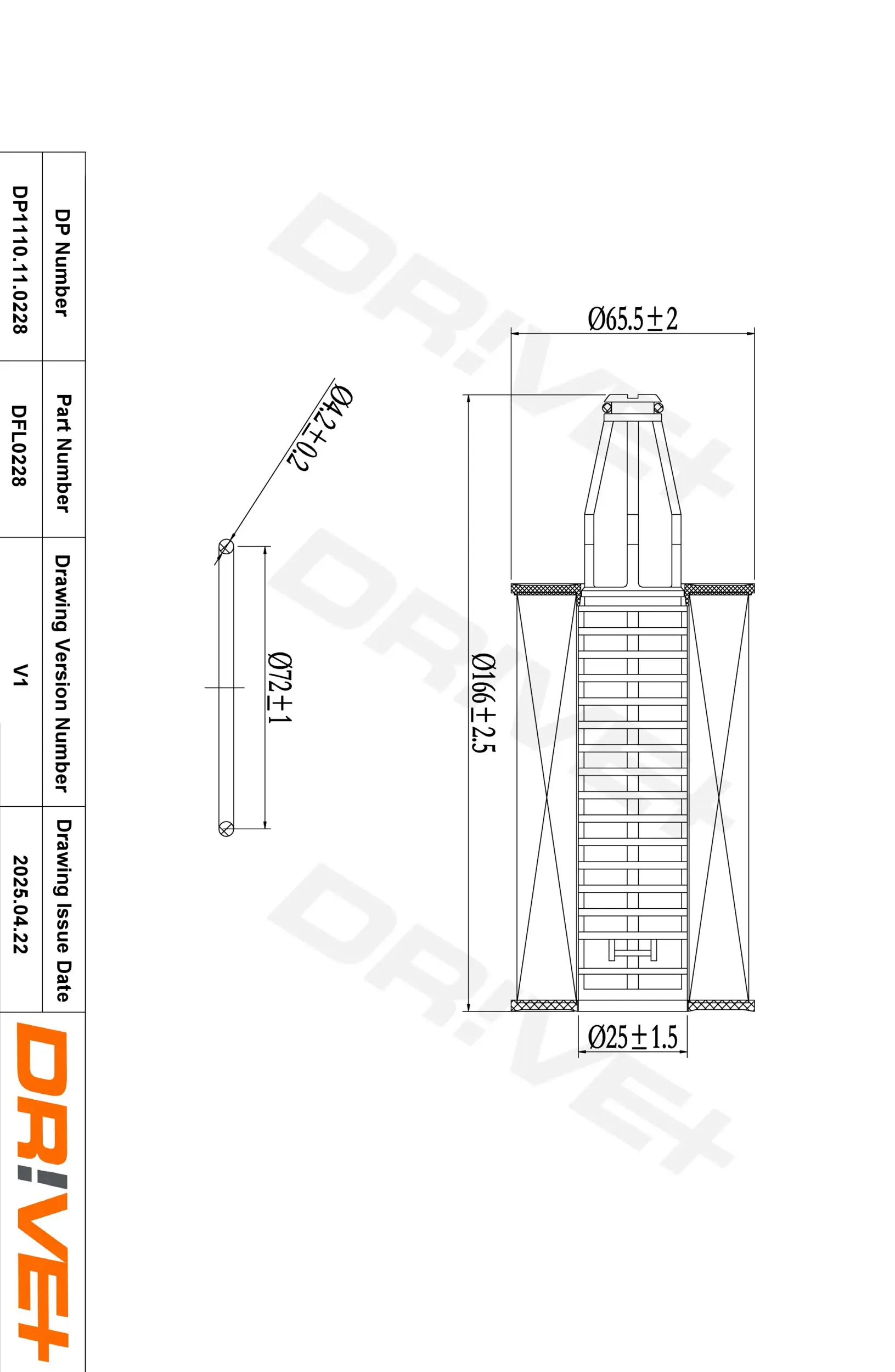 Ölfilter Dr!ve+ DP1110.11.0228