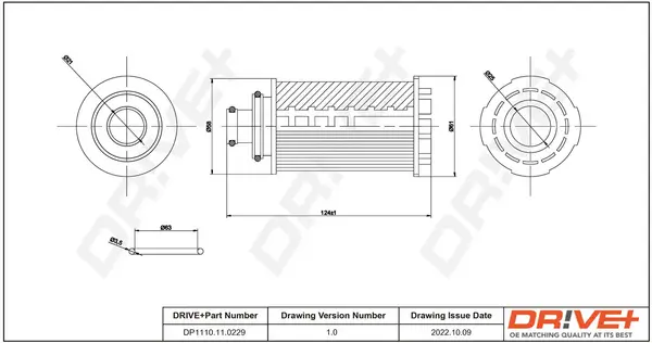Ölfilter Dr!ve+ DP1110.11.0229