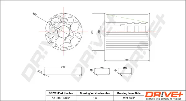 Ölfilter Dr!ve+ DP1110.11.0236