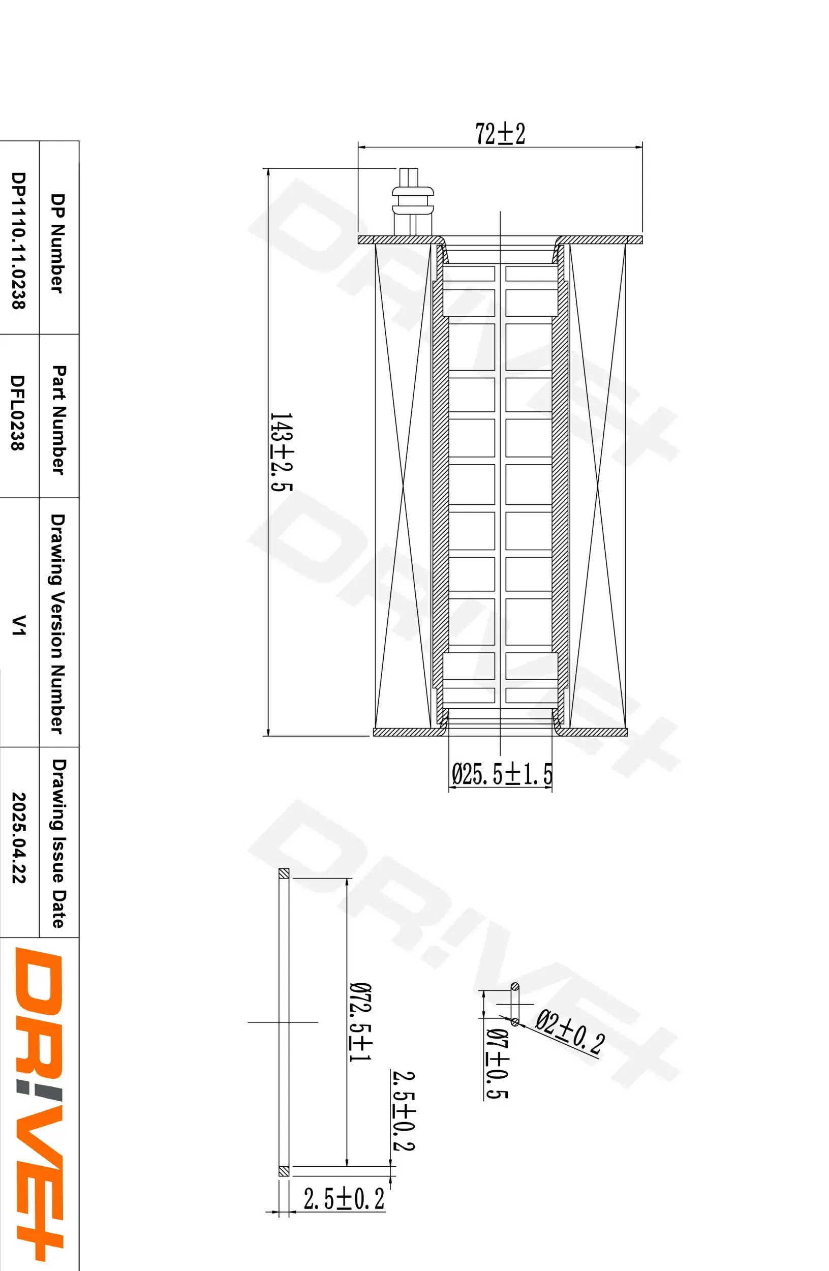 Ölfilter Dr!ve+ DP1110.11.0238